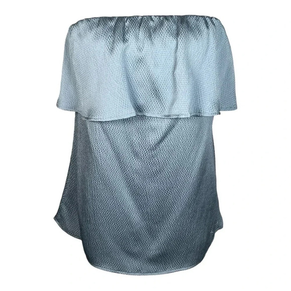 TYCHE HAMMERED STRAPLESS SATIN TOP NEW MEDIUM - Picture 4 of 12